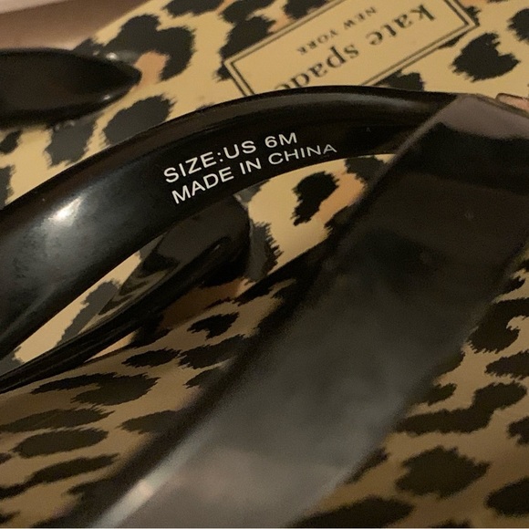 KATE SPADE New York Milli Wedge Flip Flop Thongs Leopard - Picture 10 of 10